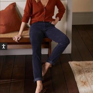 NWT Boden corduroy girlfriend jeans in Navy in 6 petite